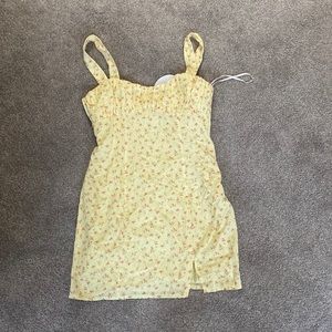 Princess Polly Yellow and Pink Floral Mini Dress NWT